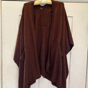 ECHO Open Front Knit Poncho Wrap